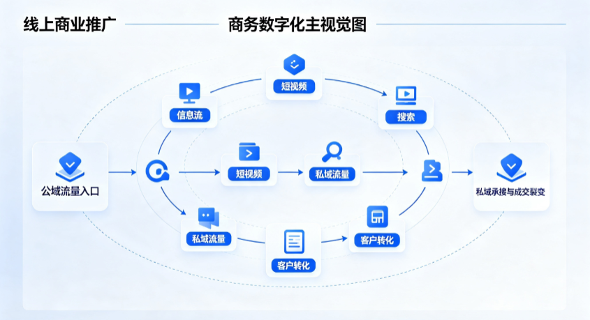 钦北区线上商业推广怎么做？全域流量闭环搭建与低成本转化实战指南